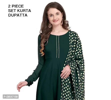 Fancy Anarkali long Kurti with Dupatta Set