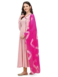 Fancy Anarkali long Kurti with Dupatta Set-thumb4