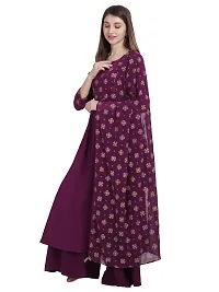 Fancy Anarkali long Kurti with Dupatta Set-thumb1