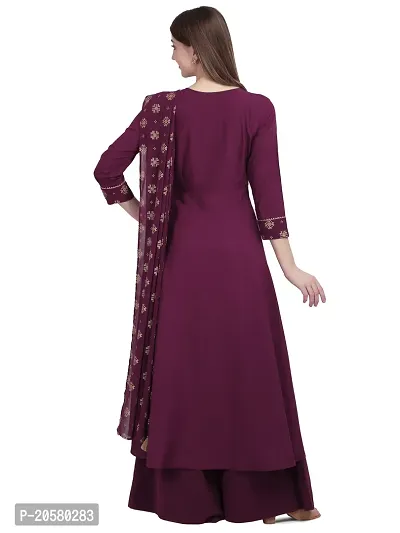 Fancy Anarkali long Kurti with Dupatta Set-thumb3