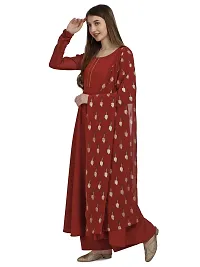 Fancy Anarkali long Kurti with Dupatta Set-thumb1