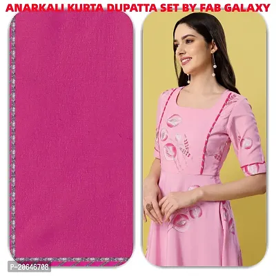 Fancy Anarkali long Kurti with Dupatta Set-thumb3