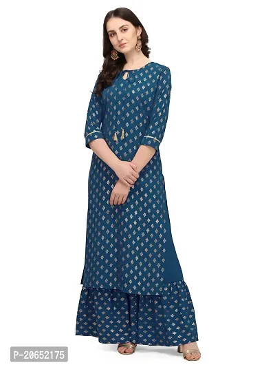 Fancy Anarkali long Kurti with Bottom Set-thumb4