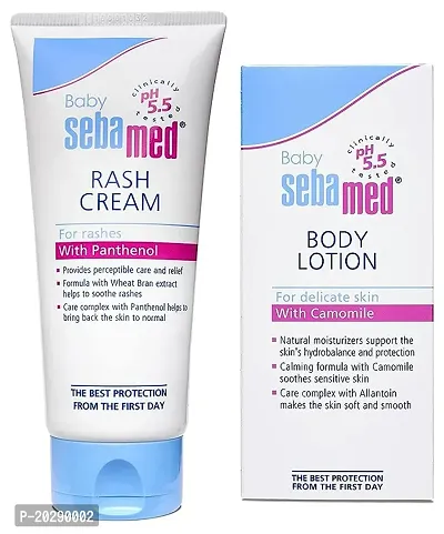 Sebamed Baby Rash Cream, 100Ml And Baby Lotion, 100Ml Combo