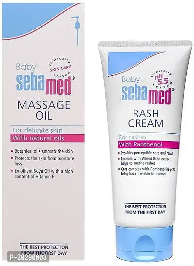 Sebamed Baby Rash Cream, 100Ml And Baby Massage Oil, 150Ml Combo