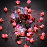 RaajaOutlets Rose Flowers String Lights 20LED String Romantic Flower Roses Fairy Light for Valentine's Day,Wedding,Christmas Tree, Diwali Festival Party Decorations (20L-Rose-Pink)-thumb4