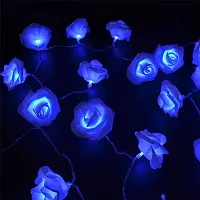 RaajaOutlets Rose Flowers String Lights 20LED String Romantic Flower Roses Fairy Light for Valentine's Day,Wedding,Christmas Tree, Diwali Festival Party Decorations (20L-Rose-Blue)-thumb3