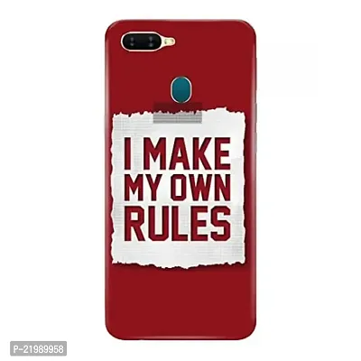 Dugvio? Printed Designer Back Cover Case for Oppo F9 - I Make My Own Rules-thumb0