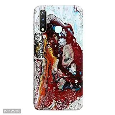 Dugvio? Polycarbonate Printed Hard Back Case Cover for Vivo U3 / Vivo 1915 / Vivo Y19 (White Marble)