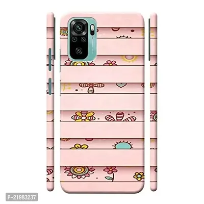 Dugvio? Printed Designer Matt Finish Hard Back Cover Case for Xiaomi Redmi Note 10 / Redmi Note 10S - Floral Pattern Border