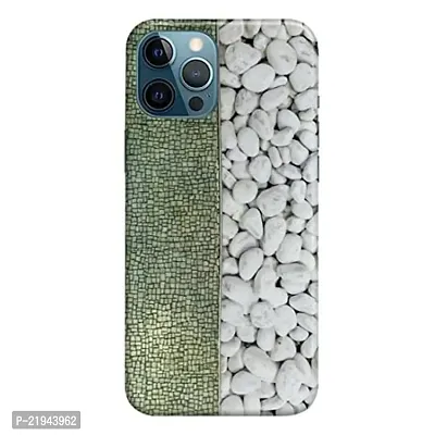 Dugvio? Polycarbonate Printed Hard Back Case Cover for iPhone 12 / iPhone 12 Pro (Stone and Marble)
