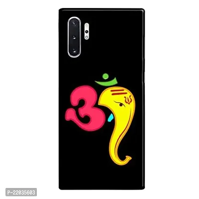 Dugvio? Printed Designer Matt Finish Hard Back Case Cover for Samsung Galaxy Note 10 Plus/Samsung Note 10 Pro (Om Lord Ganesha)-thumb0