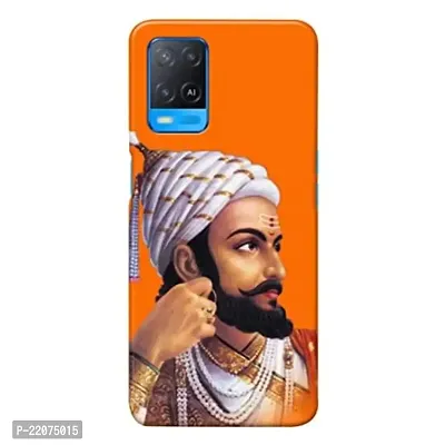 Dugvio? Printed Designer Back Cover Case for Oppo A54 / Oppo A54 (4G) - Shivaji maharaj-thumb0