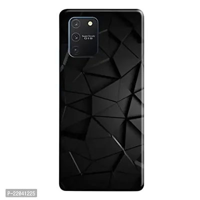 Dugvio? Printed Designer Matt Finish Hard Back Case Cover for Samsung Galaxy S10 Lite/Samsung S10 Lite (Black Texture)