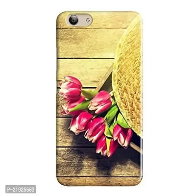 Dugvio? Polycarbonate Printed Hard Back Case Cover for Vivo Y53 (Flowers with Wooden)