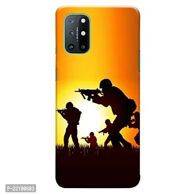 Dugvio? Printed Matt Finish Back Case Cover for OnePlus 8T (Army, Sergical Strike, Defence, Army)
