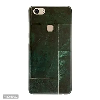 Dugvio? Printed Designer Hard Back Case Cover for Vivo V7 (Green Marble)-thumb0