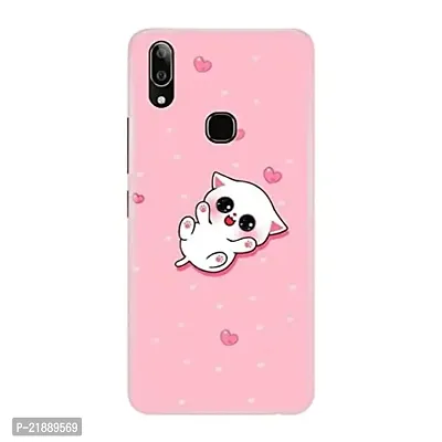 Dugvio Polycarbonate Printed Colorful Pink Cute Animal Art Designer Hard Back Case Cover for Vivo V9 Pro (Multicolor)