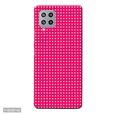 Dugvio? Printed Hard Back Cover Case for Samsung Galaxy M42 (5G) - Pink Dotted Art