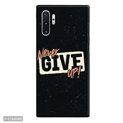 Dugvio? Polycarbonate Printed Hard Back Case Cover for Samsung Galaxy Note 10 Plus/Samsung Note 10 Pro (Never Give up Motivation Quotes)