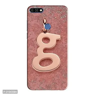 Dugvio? Polycarbonate Printed Hard Back Case Cover for Huawei Honor 7C (G Name Alphabet)