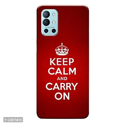 Dugvio? Printed Designer Back Cover Case for OnePlus 9R / OnePlus 9R (5G) - Keep Calm and Carry on-thumb0