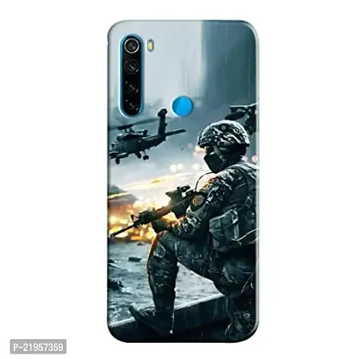 Dugvio? Polycarbonate Printed Hard Back Case Cover for Xiaomi Redmi Note 8 (Army, Force)