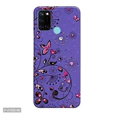 Dugvio? Polycarbonate Printed Hard Back Case Cover for Realme C17 (Butterfly in Night)