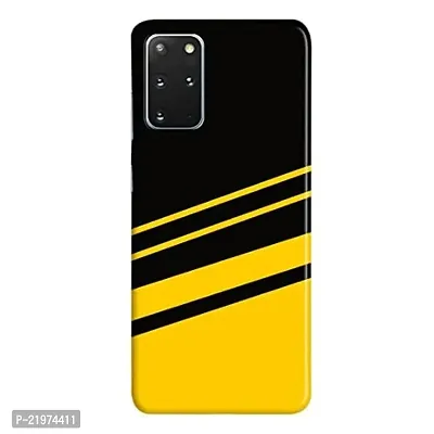Dugvio? Printed Designer Back Case Cover for Samsung Galaxy S20 Plus/Samsung S20 Plus (Yellow and Black Texture)-thumb0