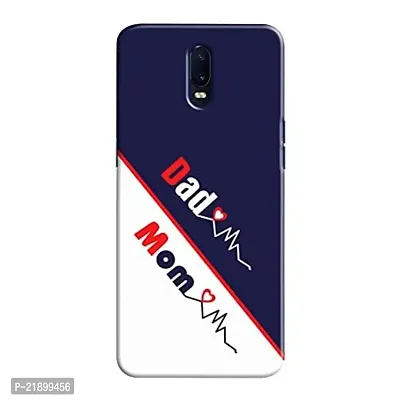 Dugvio? Polycarbonate Printed Colorful Dad and Mom, Mummy Papa Designer Hard Back Case Cover for Oppo R17 (Multicolor)