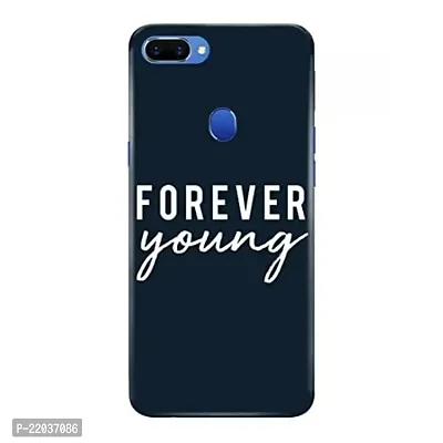 Dugvio? Printed Designer Matt Finish Hard Back Cover Case for Oppo A5S - Forever Young Motivation Quotes