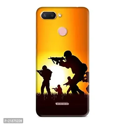 Dugvio Printed Colorful Army, Sergical Strike, Defence, Army Designer Back Case Cover for Xiaomi Redmi 6 / Redmi 6 (Multicolor)