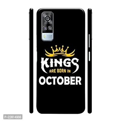 Dugvio? Printed Designer Hard Back Case Cover for Vivo Y51 / Vivo Y51 (2020) (Kings are Born in October)
