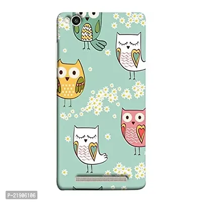 Dugvio? Polycarbonate Printed Colorful Cute Owl Designer Hard Back Case Cover for Xiaomi Redmi 3S / Redmi 3S (Multicolor)