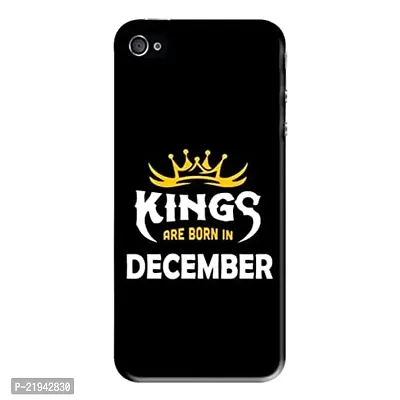Dugvio? Polycarbonate Printed Hard Back Case Cover for iPhone 5 / iPhone 5S (Kings are Born in December)