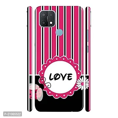 Dugvio? Poly Carbonate Back Cover Case for Oppo A15 / Oppo A15S - Love Art Rangoli-thumb0