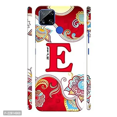 Dugvio? Printed Designer Hard Back Case Cover for Realme C15 (Its Me E Alphabet)-thumb0