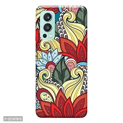 Dugvio? Printed Designer Hard Back Case Cover for Oneplus Nord 2 / Oneplus Nord 2 5G (Flowers Art Design)-thumb0