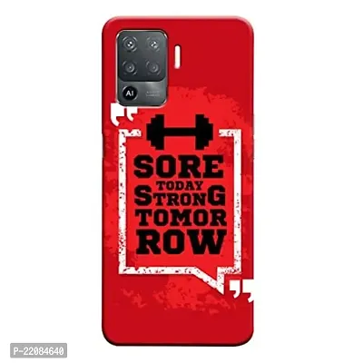 Dugvio? Printed Designer Matt Finish Hard Back Cover Case for Oppo F19 Pro/Oppo F19 Pro (4G) - Gym Motivation Quotes