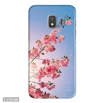 Dugvio Polycarbonate Printed Hard Back Case Cover for Samsung Galaxy J2 Pro (2018) / Samsung J2 (2018) / J250F/DS (Sky with Pink Floral)-thumb0