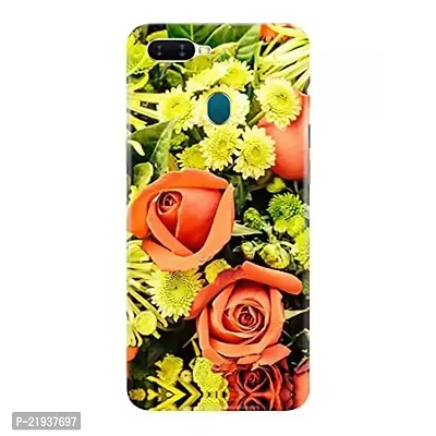 Dugvio? Polycarbonate Printed Hard Back Case Cover for Oppo A7 / Oppo A12 / Oppo A5S (Flowers Art)