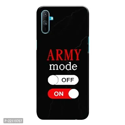 Dugvio? Printed Hard Back Case Cover Compatible for Realme C3 - Army Mode ON (Multicolor)