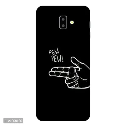 Dugvio? Printed Designer Back Case Cover for Samsung Galaxy J6 / Samsung On6 / J600G/DS (Pew Pew)-thumb0