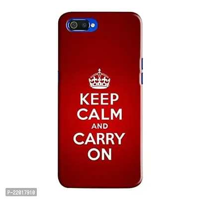 Dugvio? Printed Designer Hard Back Case Cover for Realme C1 (Keep Calm and Carry on)