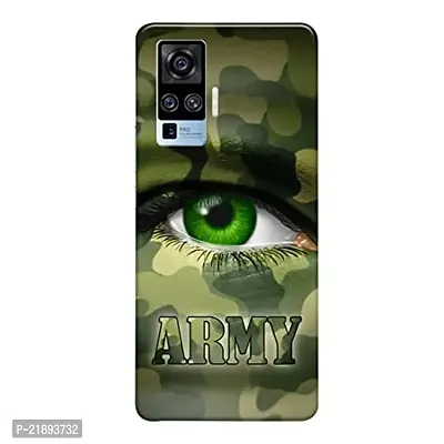 Dugvio Polycarbonate Printed Colorful Army Eyes, Army, Army Camoflage Designer Hard Back Case Cover for Vivo X50 Pro (Multicolor)