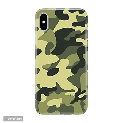 Dugvio? Polycarbonate Printed Colorful Army Camoflage, Army Designer Hard Back Case Cover for Apple iPhone X/iPhone X (Multicolor)-thumb0
