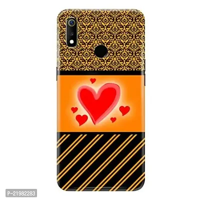 Dugvio? Printed Designer Back Cover Case for Realme 3 - Heart Art-thumb0