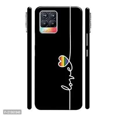Dugvio? Poly Carbonate Back Cover Case for Realme 8 Pro - Love Heart