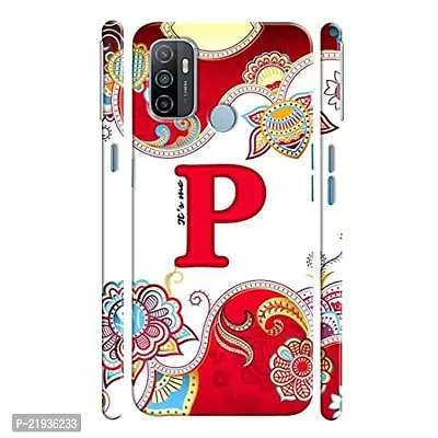 Dugvio? Polycarbonate Printed Hard Back Case Cover for Oppo A53 / Oppo A33 (Its Me P Alphabet)