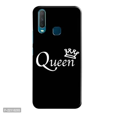 Dugvio? Printed Hard Back Case Cover Compatible for Vivo Y12 / Vivo Y15 / Vivo Y17 / Vivo U10 - Queen Crown Girly Crown (Multicolor)